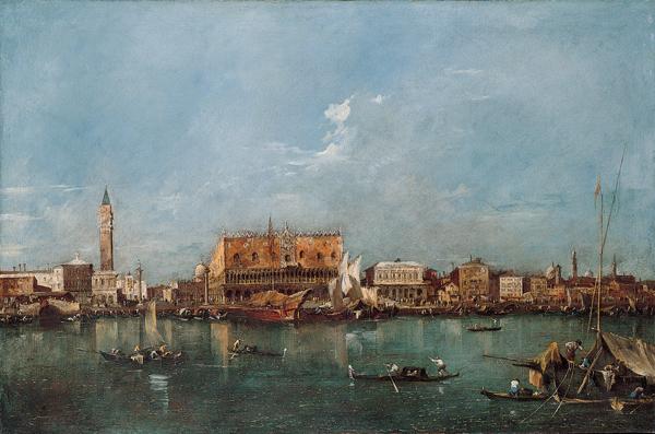 Francesco Guardi Venice from the Bacino di San Marco oil painting image
